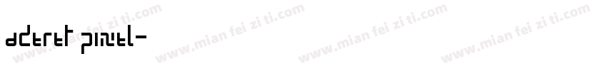 aderet pixel字体转换
